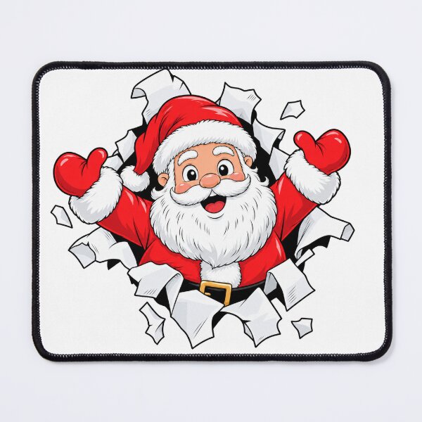 Item preview, Santa Claus Bursting Through Wrapping Paper designed and sold by SayMaria.