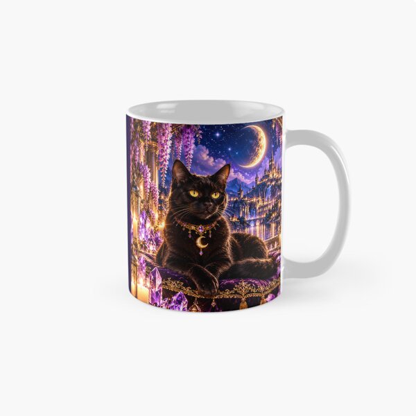 Item preview, Lily the Moon Cat | Enchanted Black Cat designed and sold by PurvaNimfaMagic.