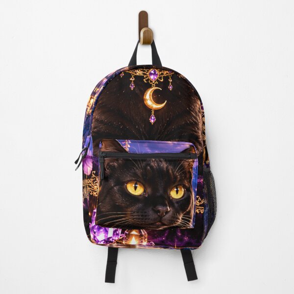 Item preview, Lily the Moon Cat | Enchanted Black Cat designed and sold by PurvaNimfaMagic.