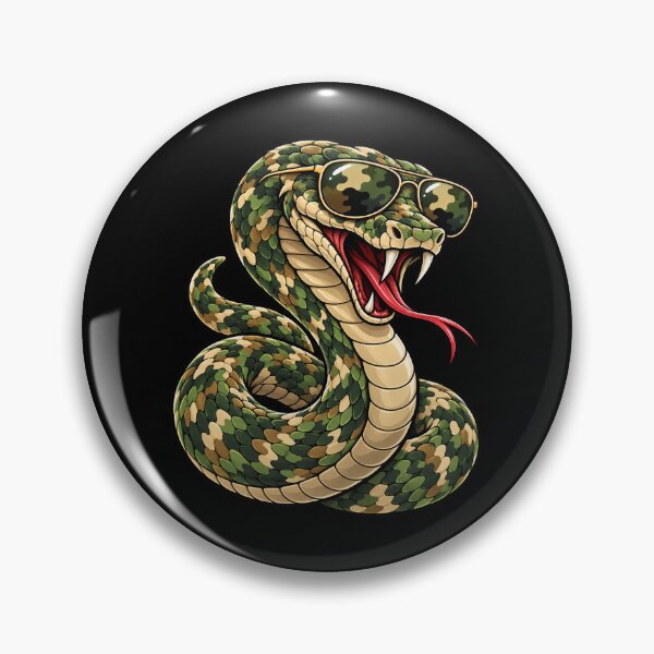 Item preview, Camouflage Snake Sunglasses Reptile Enthusiast Wildlife Lover designed and sold by drawwiika+44.