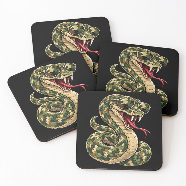 Item preview, Camouflage Snake Sunglasses Reptile Enthusiast Wildlife Lover designed and sold by drawwiika+44.