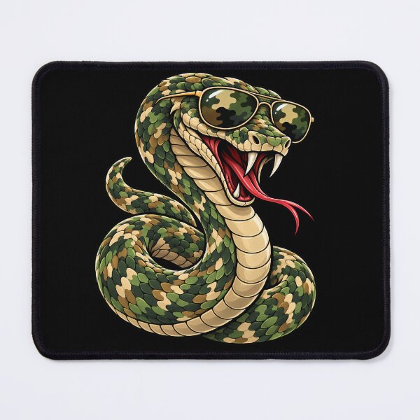 Item preview, Camouflage Snake Sunglasses Reptile Enthusiast Wildlife Lover designed and sold by drawwiika+44.