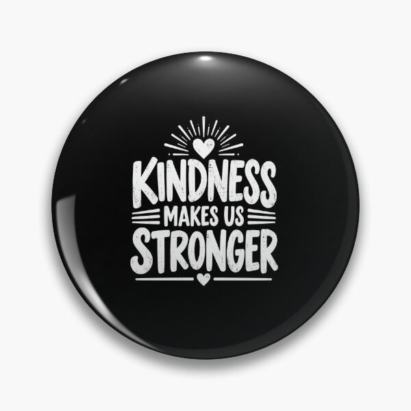 Item preview, Kindness Makes Us Stronger Heart Inspirational Quote designed and sold by anapldv.