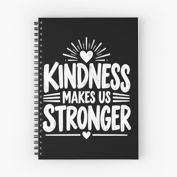 Item preview, Kindness Makes Us Stronger Heart Inspirational Quote designed and sold by anapldv.