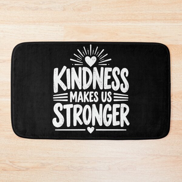 Item preview, Kindness Makes Us Stronger Heart Inspirational Quote designed and sold by anapldv.