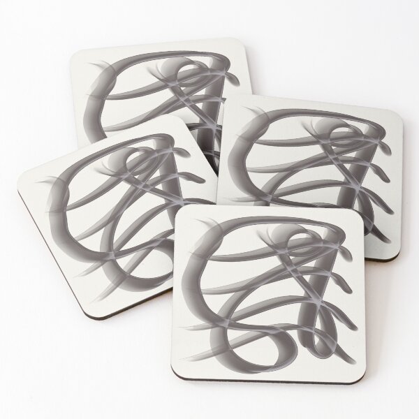 Item preview, Abstract Line Art Swirl - Minimalist Fluid Organic Pattern designed and sold by CaramelCo.