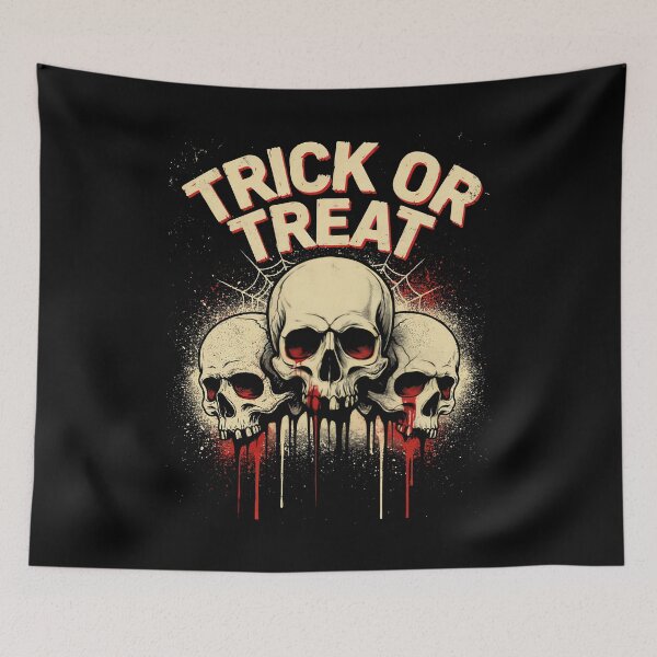 Item preview, Trick or Treat Dripping Skulls Halloween Gift designed and sold by Say It With Ink.