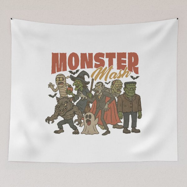 Item preview, Retro Halloween Monster Selfie - Halloween Monsters - Halloween Horror Monsters Funny & Humorous Friends designed and sold by KravinaPhol.