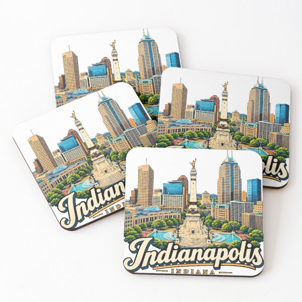 Artikelvorschau, Vintage Indianapolis Indiana Reise-Souvenir-Geschenk entworfen und verkauft von MichaeIRellov.