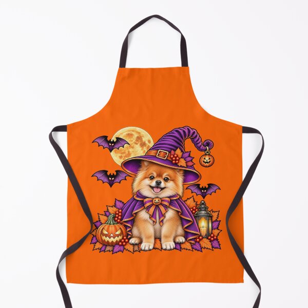 Item preview, Pomeranian Halloween Witch Costume & Spooky Pumpkin designed and sold by PixelsPaws.