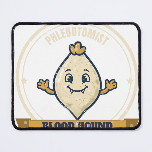 Item preview, Blood Hound - Funny Phlebotomist Vintage Badge designed and sold by Dlvznbm.