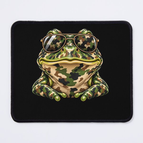 Item preview, Frog Sunglasses Camouflage Pattern Amphibian Lover designed and sold by drawwiika+44.