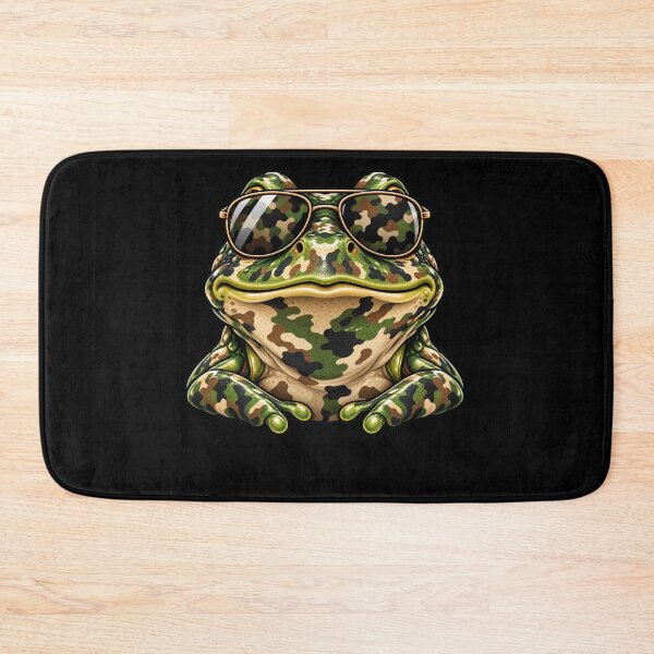 Item preview, Frog Sunglasses Camouflage Pattern Amphibian Lover designed and sold by drawwiika+44.