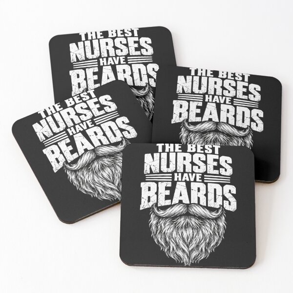 Item preview, beards The Best Nurses Have Beards Funny Beard Graphic designed and sold by anapldv.