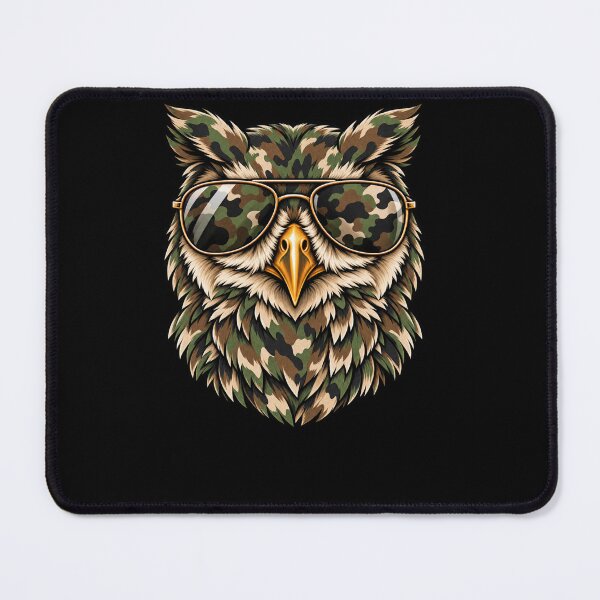 Item preview, Camouflage Owl Sunglasses Wildlife Military designed and sold by drawwiika+44.