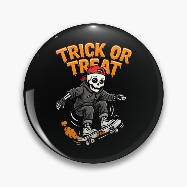 Item preview, Trick or Treat Skater Skeleton Halloween Gift designed and sold by Say It With Ink.