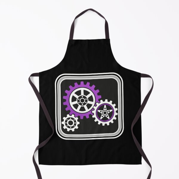 Item preview, gear mechanics abstract gear wheel art in purple and white designed and sold by anapldv.