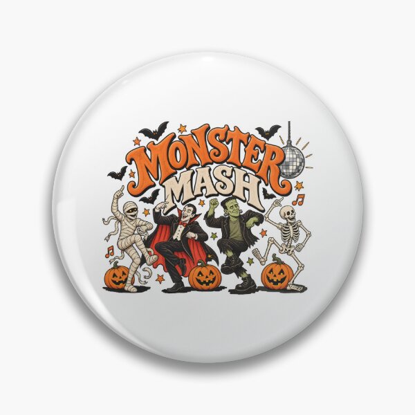 Item preview, Retro Halloween Monster Selfie - Halloween Monsters - Monster Mash Halloween designed and sold by KravinaPhol.