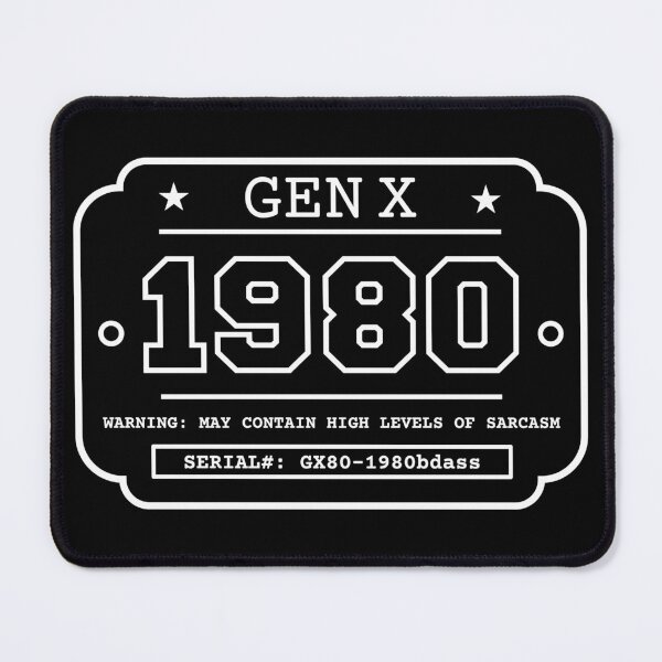 Item preview, 1980 GEN X Badge Vintage Industrial Label Generation X Design Retro Birthday Year designed and sold by HYPNK.