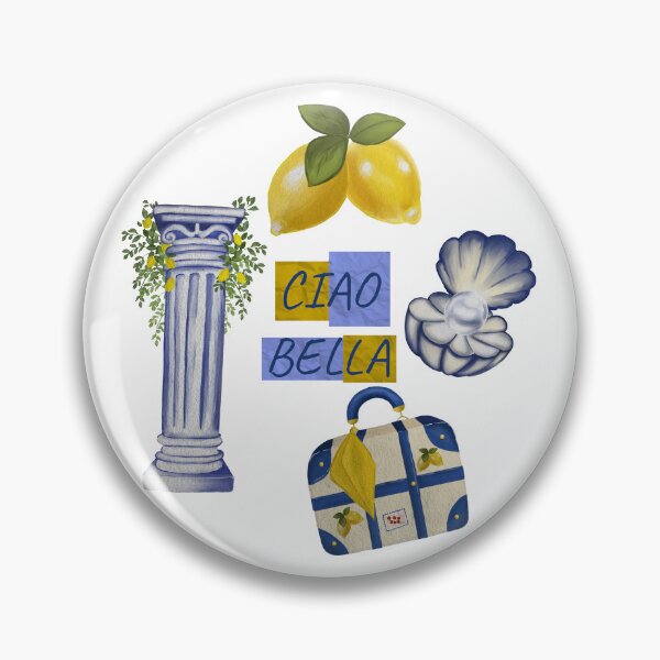 Item preview, Ciao Bella Italian Amalfi Summer Aesthetic Elements designed and sold by DigiBlossom.