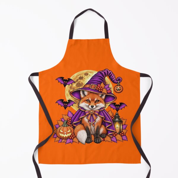 Item preview, Fox Halloween Witch Costume & Spooky Pumpkin designed and sold by PixelsPaws.