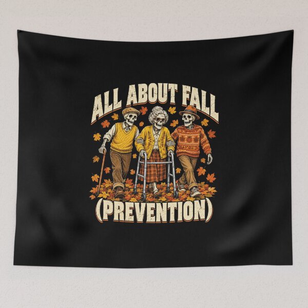 Item preview, fall prevention funny skeleton autumn walkers designed and sold by anapldv.
