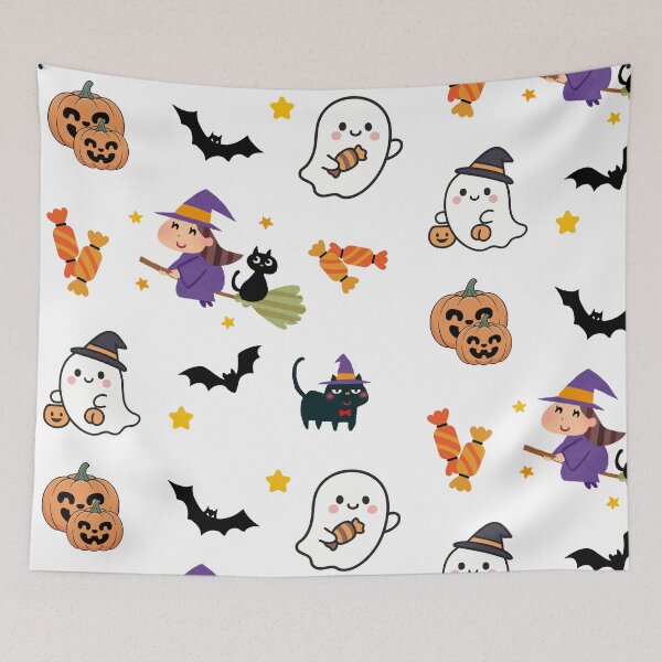 Item preview, Cute Halloween Pattern – Spooky Halloween Design designed and sold by Nina Viva.