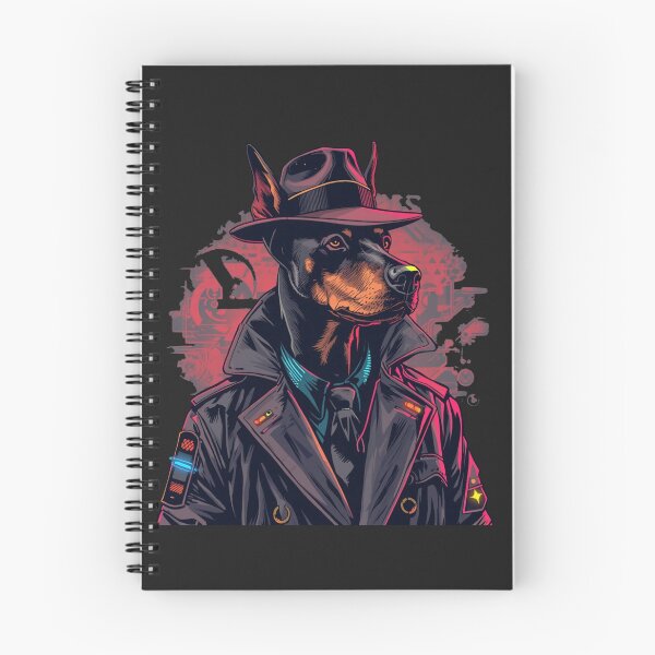 Item preview, Cool Cyberpunk Doberman Dog Gangster Art designed and sold by MargaretPolanco.