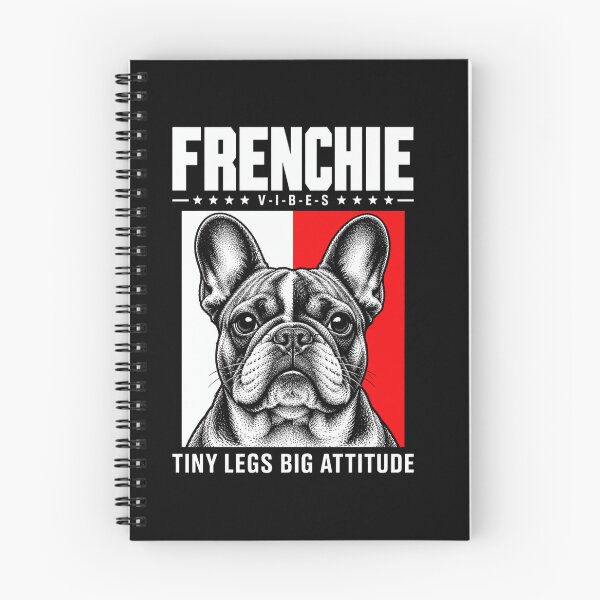 Item preview, frenchie Big Attitude Black White Red Dog Portrait designed and sold by anapldv.