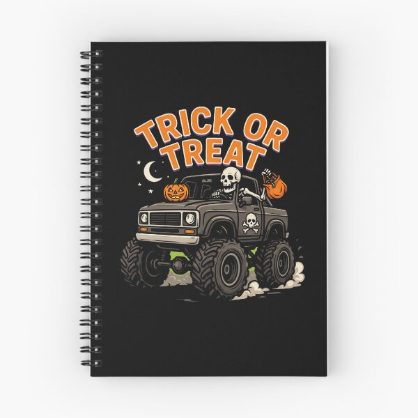 Item preview, Trick Or Treat Skeleton Monster Truck Halloween Gift designed and sold by Say It With Ink.