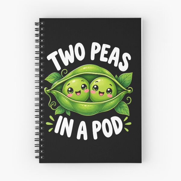 Item preview, Peas In A Pod Cute Twin Pea Friends Funny Vegetable Art designed and sold by anapldv.