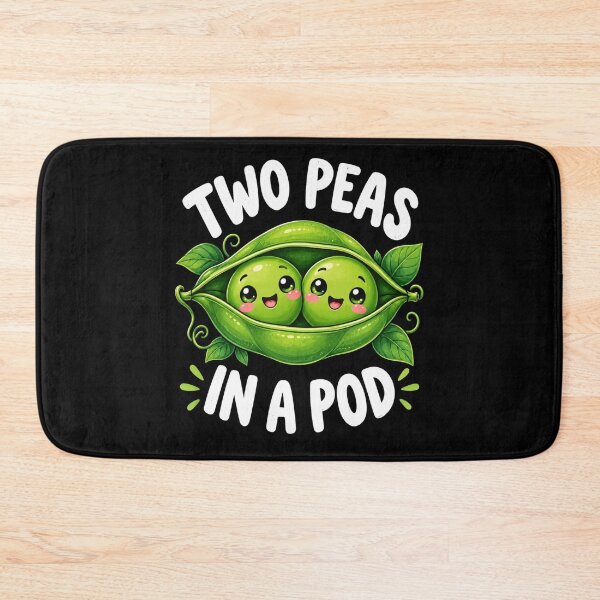 Item preview, Peas In A Pod Cute Twin Pea Friends Funny Vegetable Art designed and sold by anapldv.
