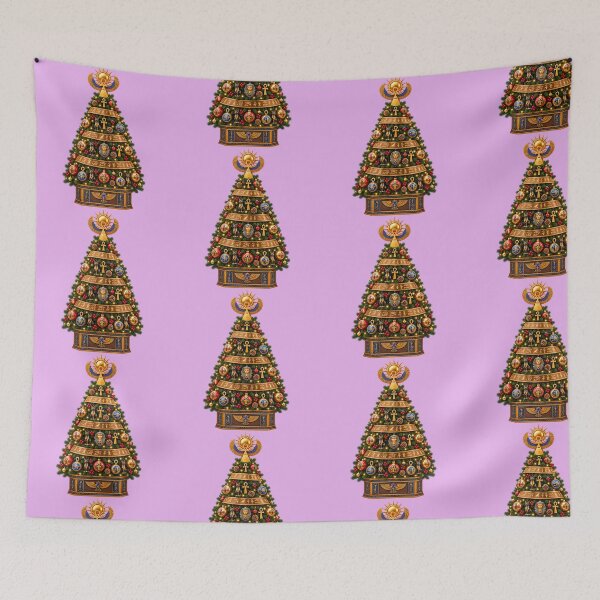 Item preview, The Pharaoh’s Golden Christmas Tree – Egyptian Hieroglyphic Holiday designed and sold by NEFERSIGN.