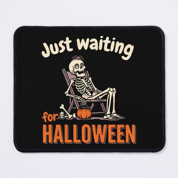 Item preview, Just Waiting For Halloween Lawn Chair Skeleton Gift designed and sold by Say It With Ink.
