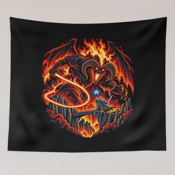 Item preview, Balrog of Moria Flame and Shadow designed and sold by Pandaburba.
