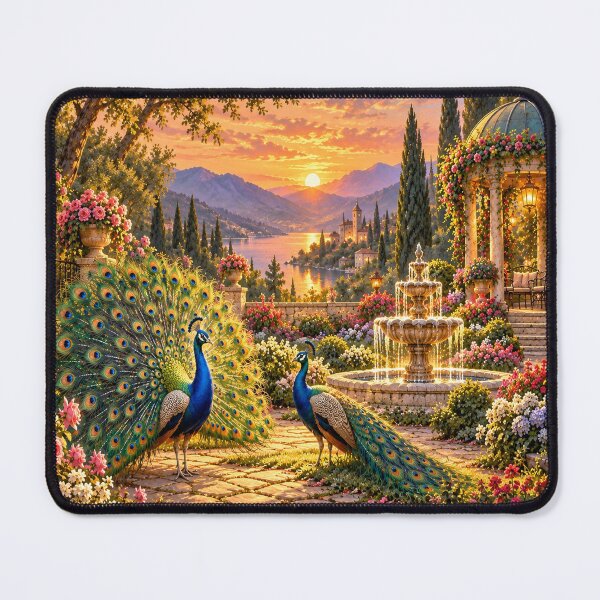 Item preview, Peacocks in the rose garden designed and sold by _ARLUNA_.