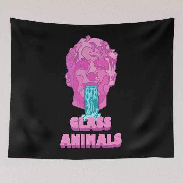 Item preview, Glass Animals Soda Waterfalls (Head and Logo) designed and sold by RtRazor.