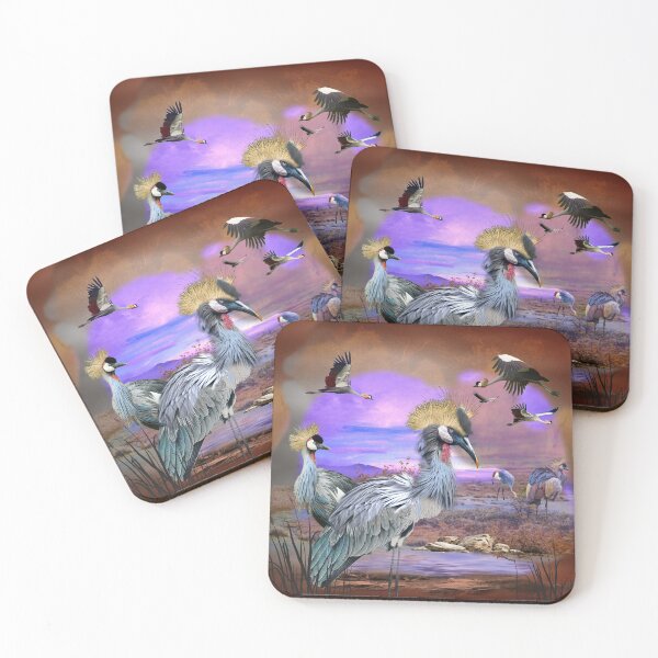Item preview, African Gray Crowned Crane in Serene Landscape designed and sold by Patricia Brown.