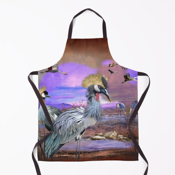 Item preview, African Gray Crowned Crane in Serene Landscape designed and sold by Patricia Brown.
