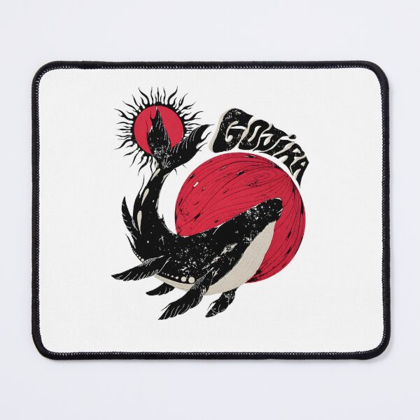 Item preview, GOJIRA Whale Sun Red Circle designed and sold by PillowPaws.