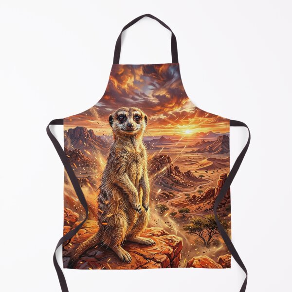 Item preview, Standing Meerkat - Desert Fantasy Art designed and sold by Lucid Dream Pixel.