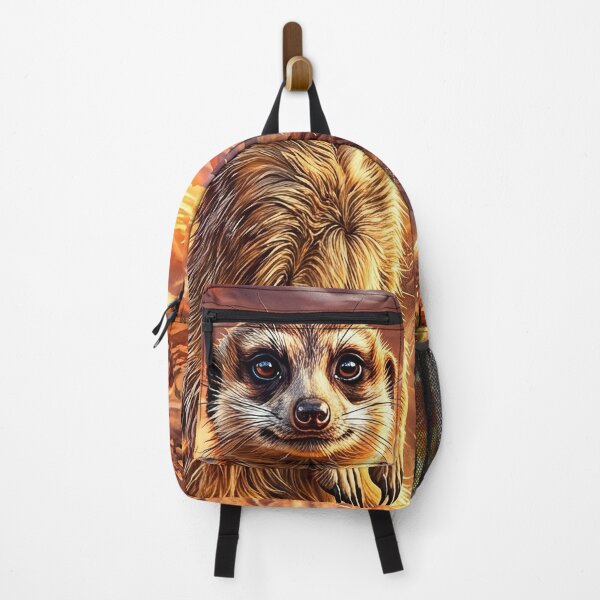 Item preview, Standing Meerkat - Desert Fantasy Art designed and sold by Lucid Dream Pixel.