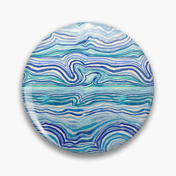 Item preview, Gem Stone Watercolor Stripes - Ocean Tides designed and sold by TigaTiga.