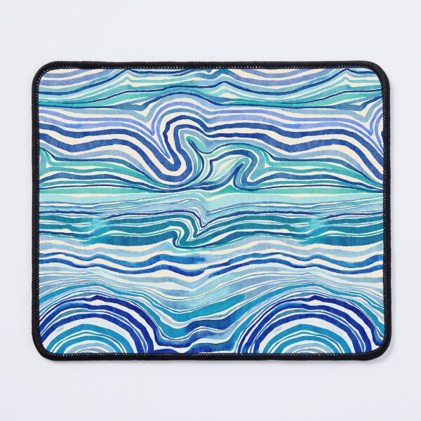 Item preview, Gem Stone Watercolor Stripes - Ocean Tides designed and sold by TigaTiga.
