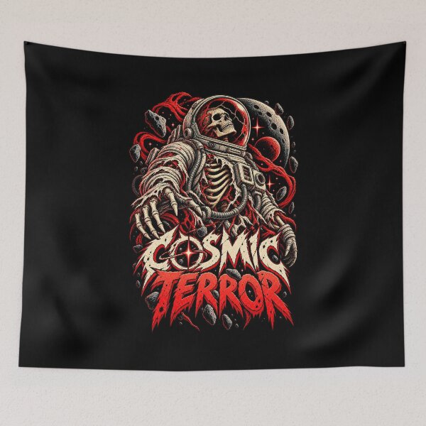 Item preview, Cosmic Terror Astronaut Skeleton Space Horror designed and sold by Pandaburba.