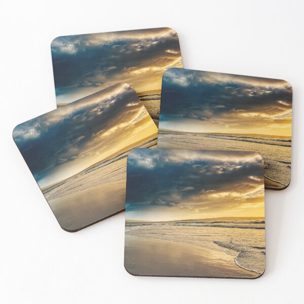 Item preview, Golden Light and Stormy Skies Ocean Landscape in south Africa designed and sold by Faith Based Decor & Art &Gifts.