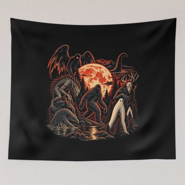 Item preview, Cryptids Under the Blood Moon designed and sold by Pandaburba.