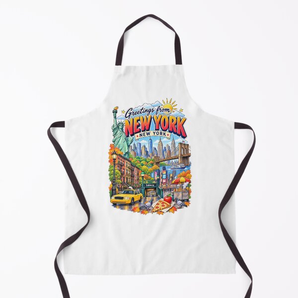 Item preview, Greetings from New York City – Colorful NYC Travel Collage designed and sold by Russell Thorne.