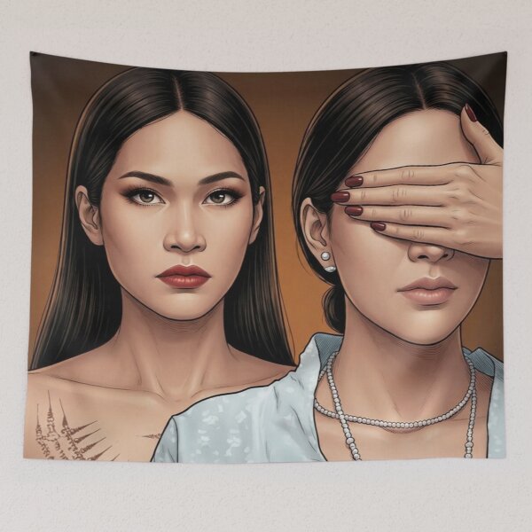 Item preview, BinOon Never Khom Thai GL Series Actress Lgbtq+ Comic Book Art Home Wall Decor Print Poster Pride TV Movie Music designed and sold by Mind Space.