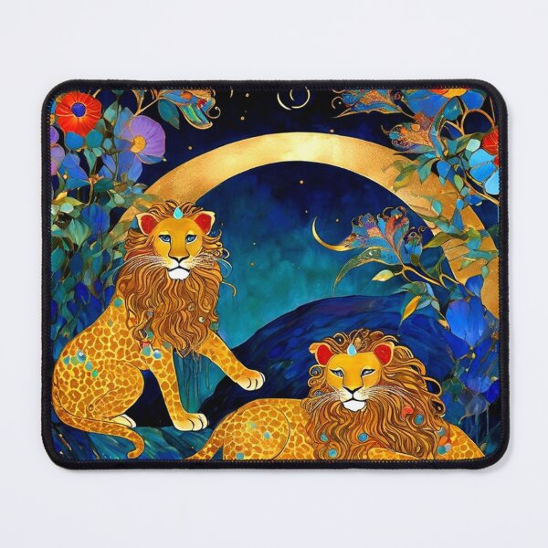 Item preview, Lions In the Garden designed and sold by TheDarkWardrobe.